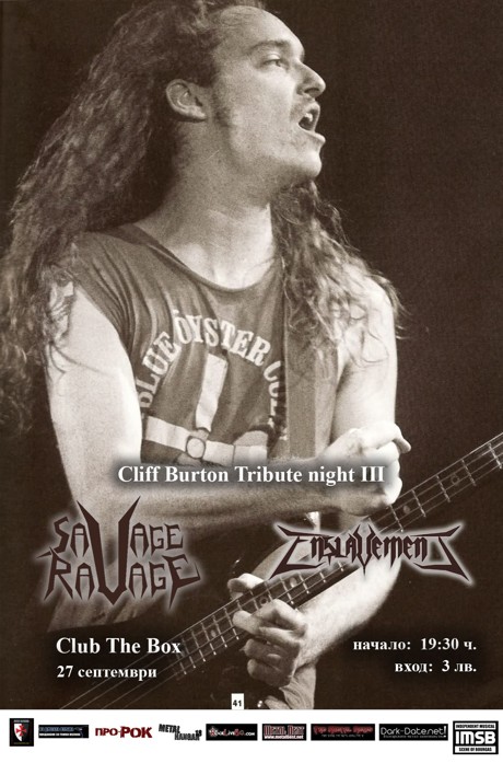 Cliff Burton Tribute Night