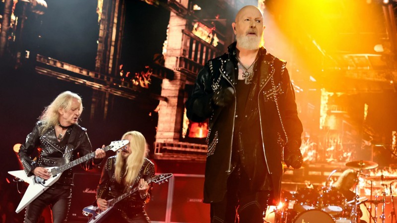 judas priest with k.k. downing - rock and roll hall of fame