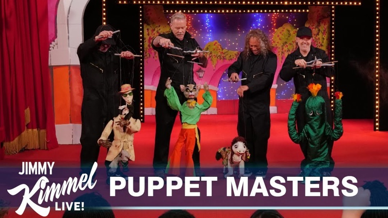 metallica - jimmy kimmel live puppet masters
