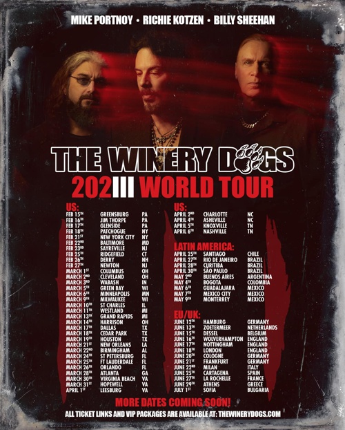 the winery dogs tour
