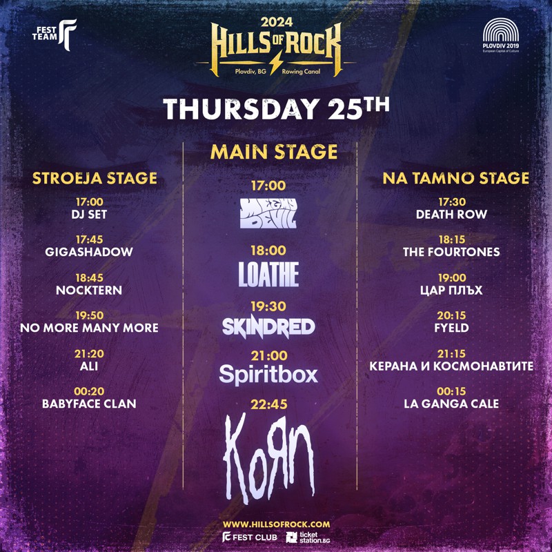hills of rock 2024 running order