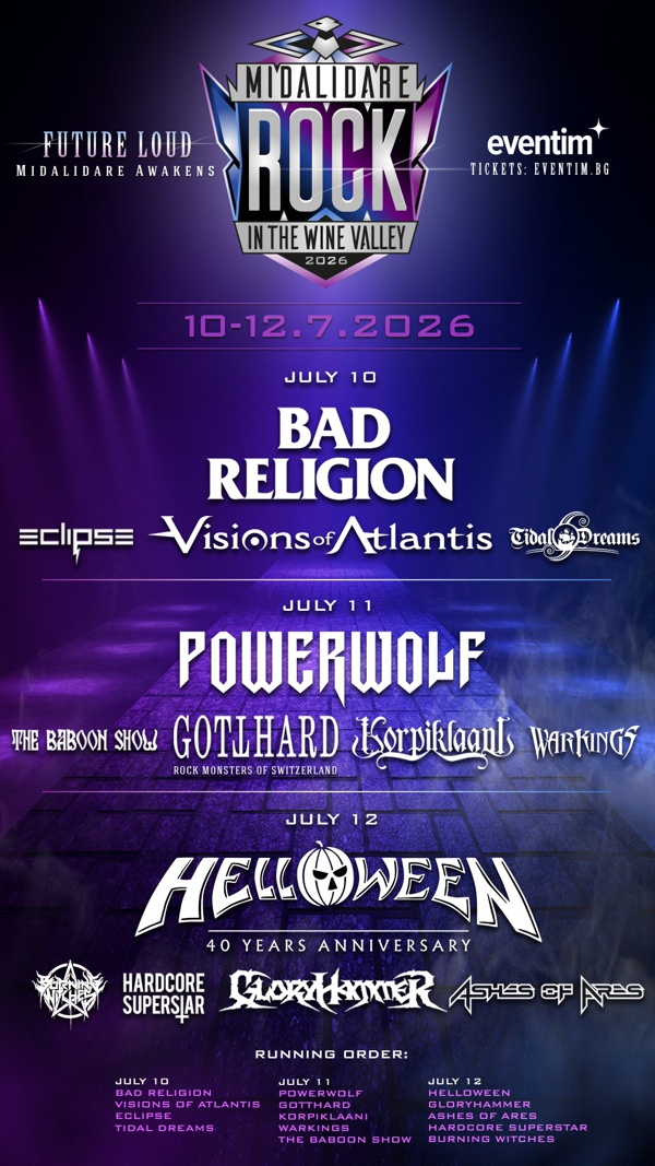 line up midalidare rock 2026