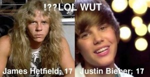 James Hetfield, Justin Bieber