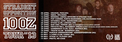 straight opposition tour