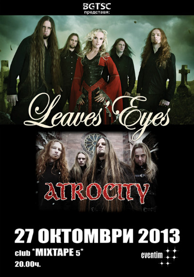 LEAVES' EYES, ATROCITY poster