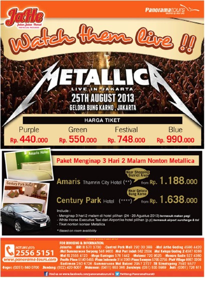 metallica jakarta poster