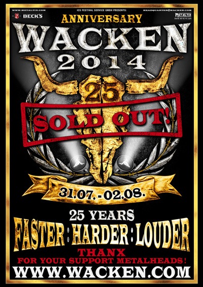 wacken 2014 sold out